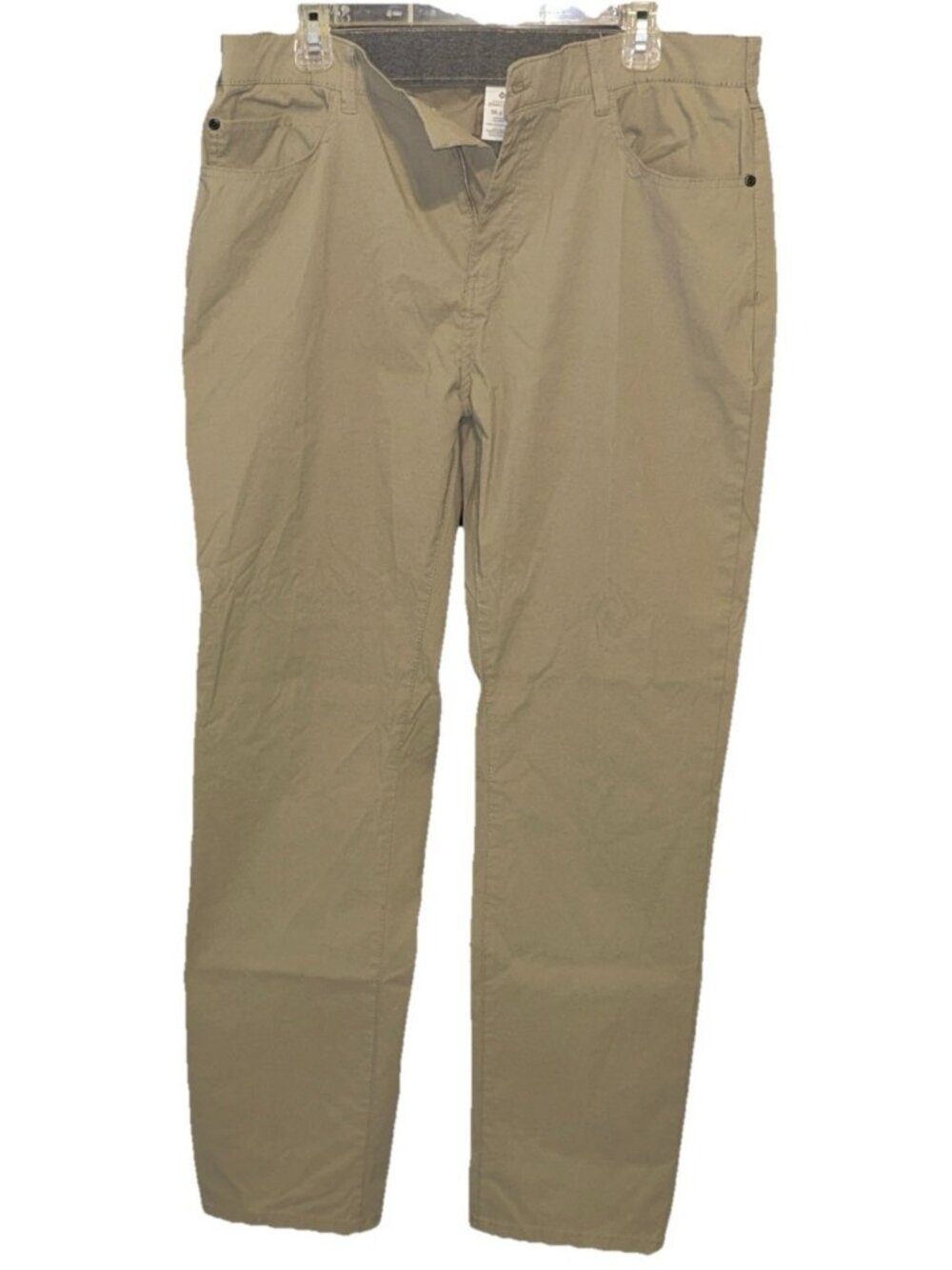 Denali Men's Flex Waistband Travel Pant Straight Fit Tan 36x32